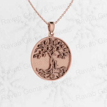 Genuine 925 Silver 25mm Circle Celtic Tree of Life Embossed Semi Mounting Charm Pendant Setting for Resin & Ashes Work Jewelry