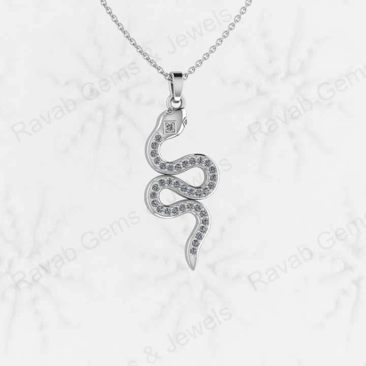 Best Selling 925 Sterling Silver Snake Animal Lover CZ 15x32mm Zircon Keepsake Fine Fashion Jewelry Pendants & Charms