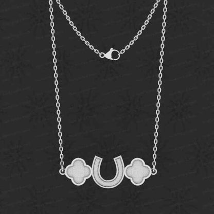 Solid 925 Sterling Silver Semi Mounting Charm Pendant Setting Horseshoe Clover Bezel Cup Resin Ashes Jewelry Findings Components
