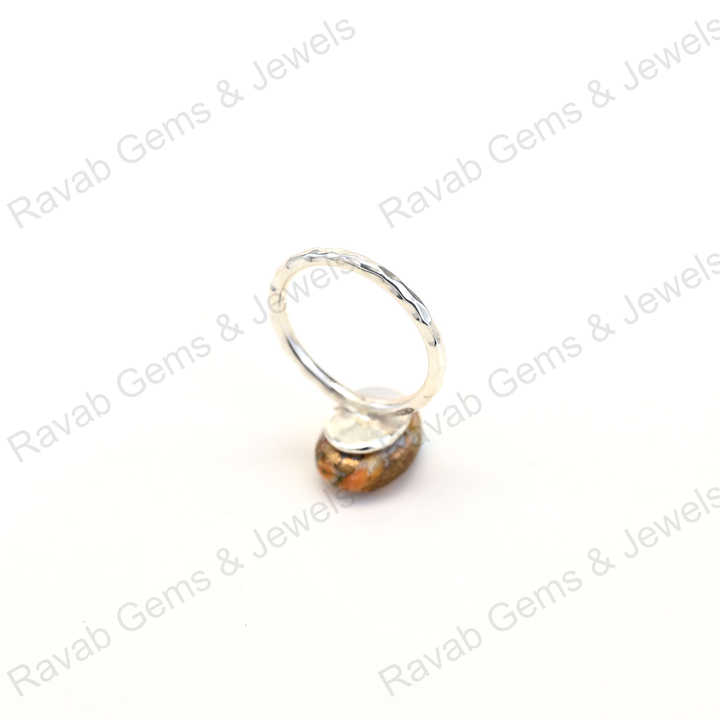 New Arrival Solid 925 Sterling Silver Oyster Turquoise Bezel Setting Ring for Women Handmade Fine Jewelry for Weddings Parties