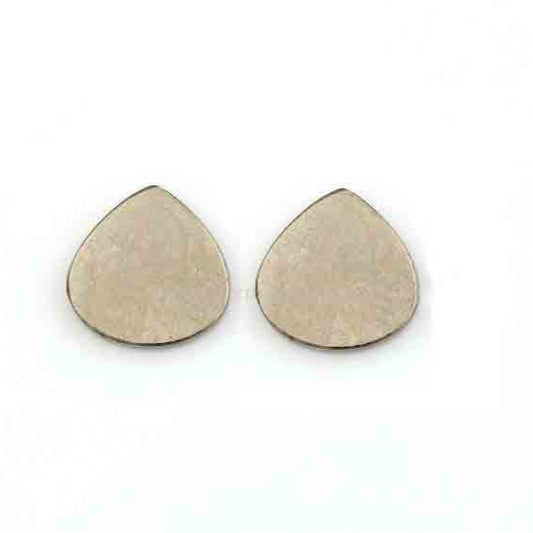 Natural Pyrite Heart Shape Smooth Flat Gemstone, Best Quality Stone For Stone Jewelry Earring Ring Making 8mm-16mm 2 Pcs Set All Sizes