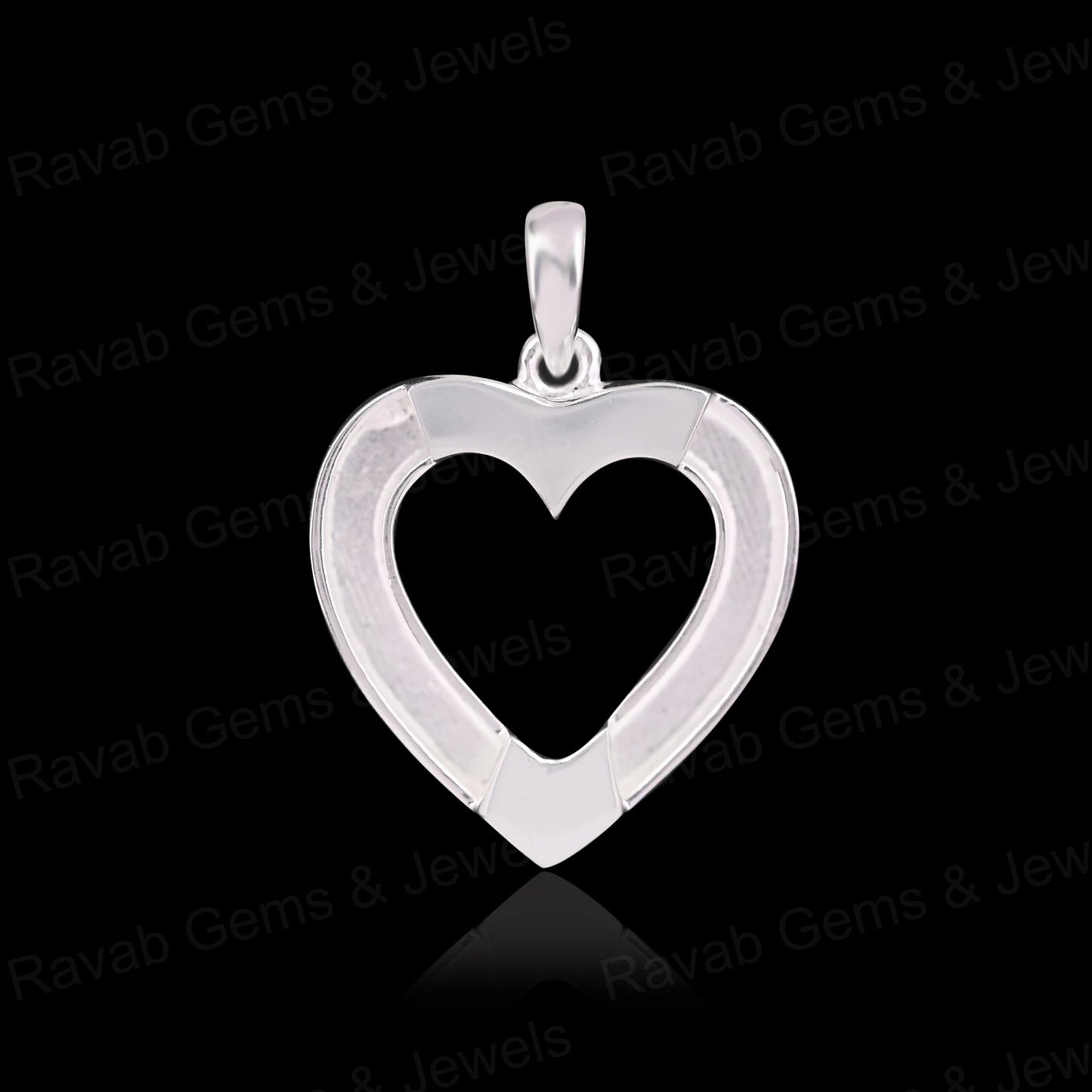New Arrival 925 Sterling Silver 30x30mm Heart Charm Semi Mount Blank Pendant Good Resin Work Memorial Jewelry Findings Component