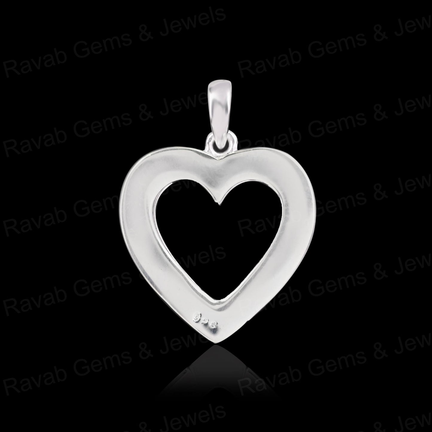 New Arrival 925 Sterling Silver 30x30mm Heart Charm Semi Mount Blank Pendant Good Resin Work Memorial Jewelry Findings Component