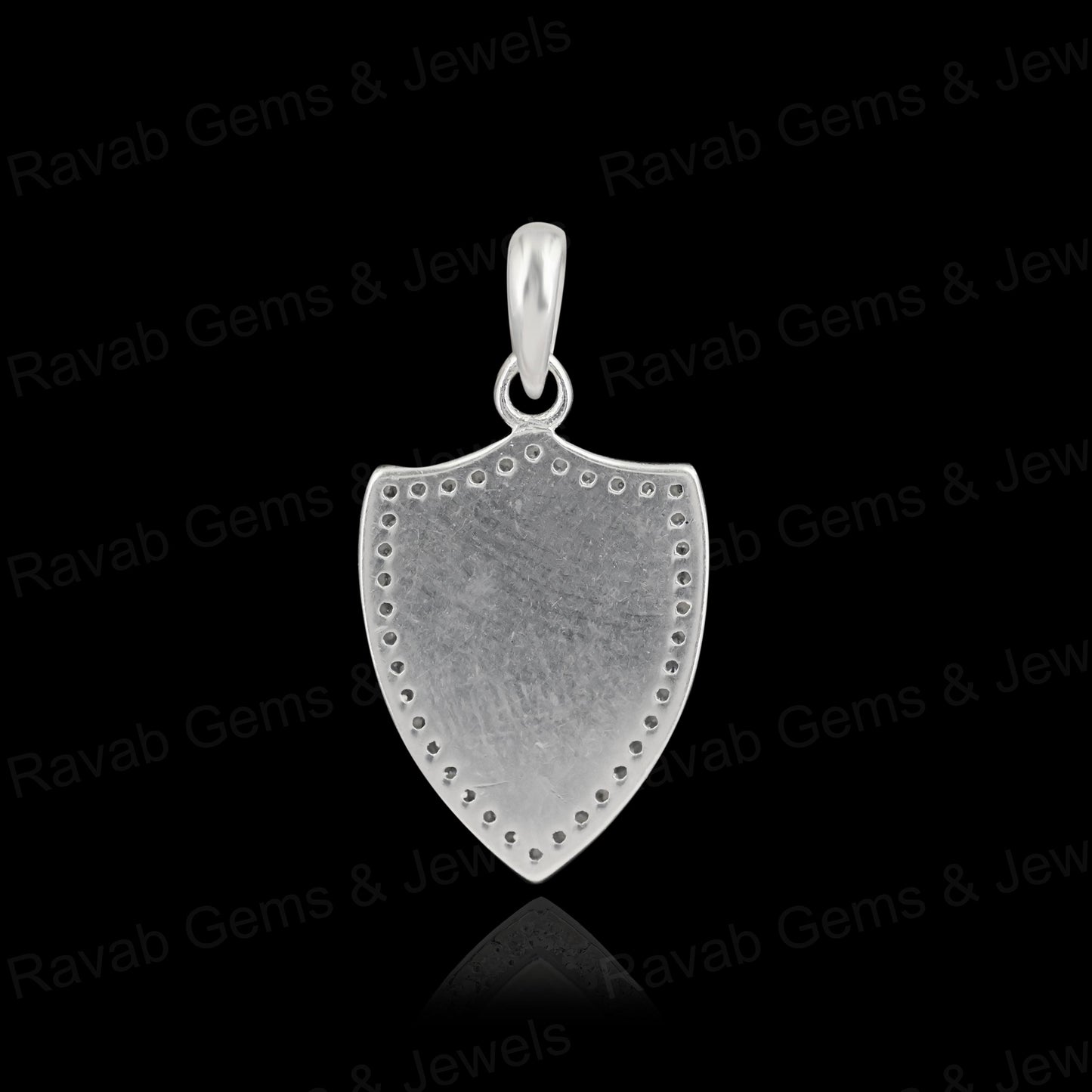 High Quality 925 Silver 12x9mm Shield Surrounded With Zircon Blank Bezel Charm Pendant Setting Resin Ashes Keepsake Jewelry