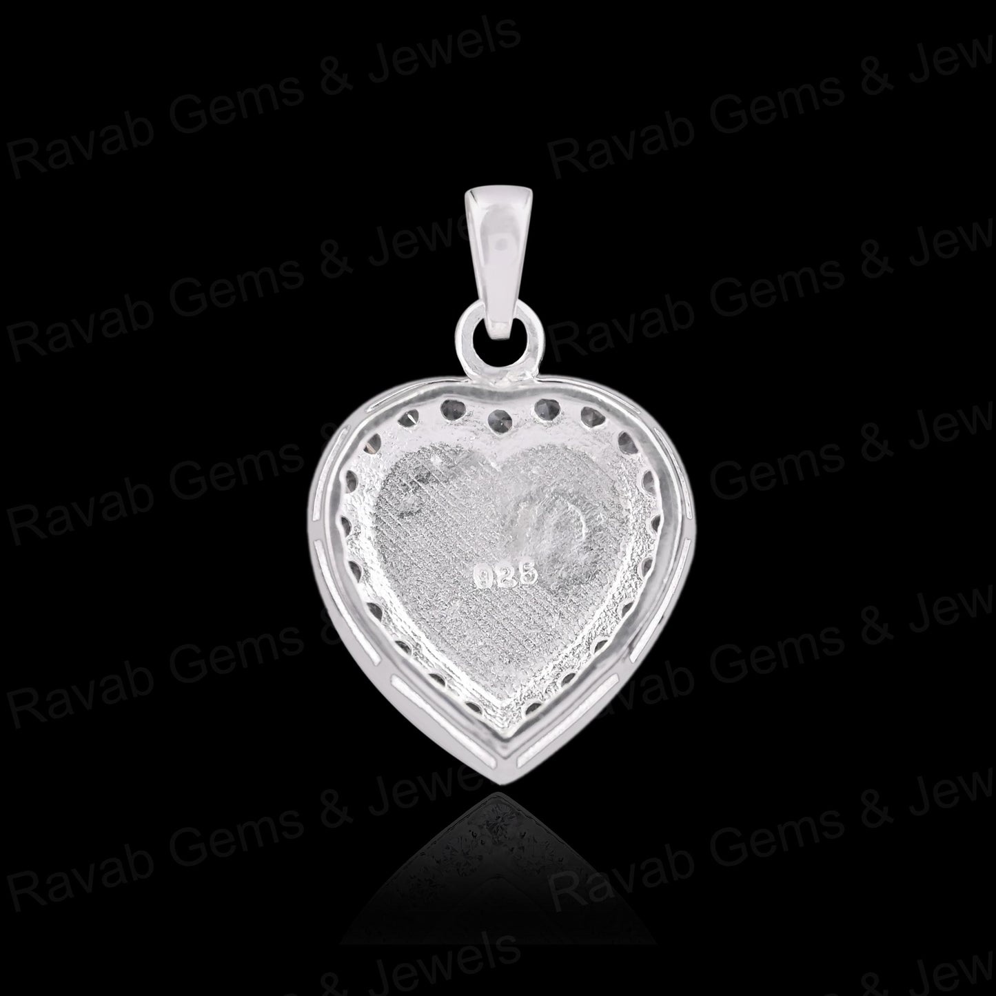 High Quality 925 Silver 10mm Heart With Surrounded CZ Semi Mounting Blank Base Charm Pendant Setting Breastmilk Keepsake Jewelry