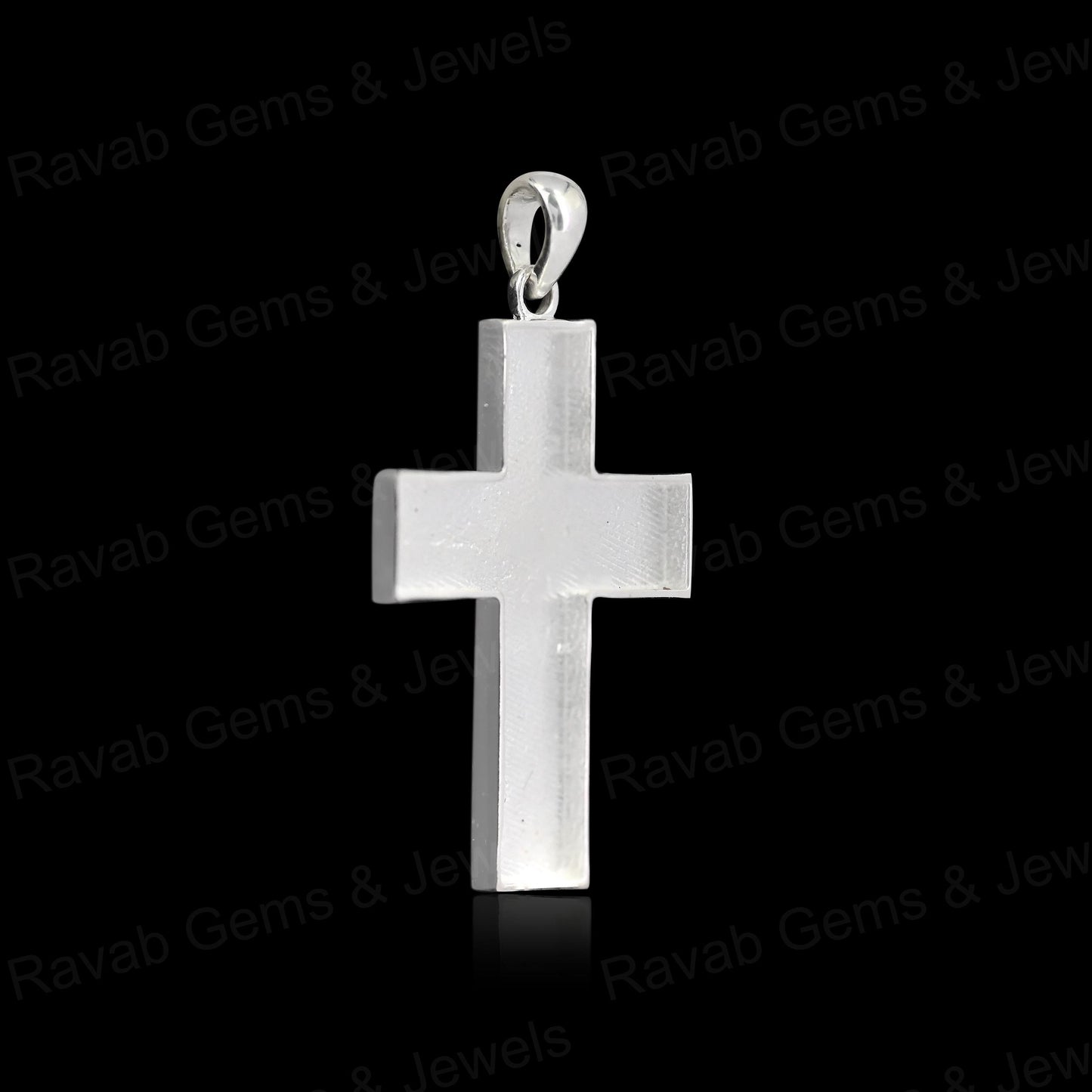 High Quality 925 Silver 20x38mm Cross Jesus Bezel Base Charm Pendant Setting Breast Milk Resin Ashes DIY Jewelry Components