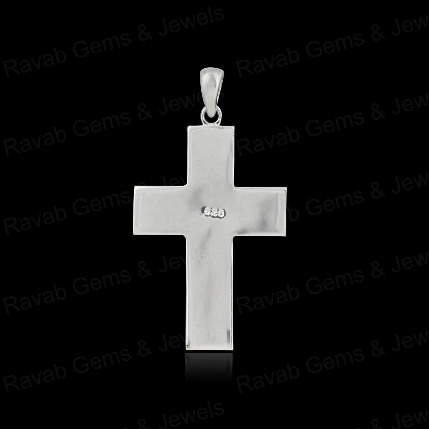 High Quality 925 Silver 20x38mm Cross Jesus Bezel Base Charm Pendant Setting Breast Milk Resin Ashes DIY Jewelry Components