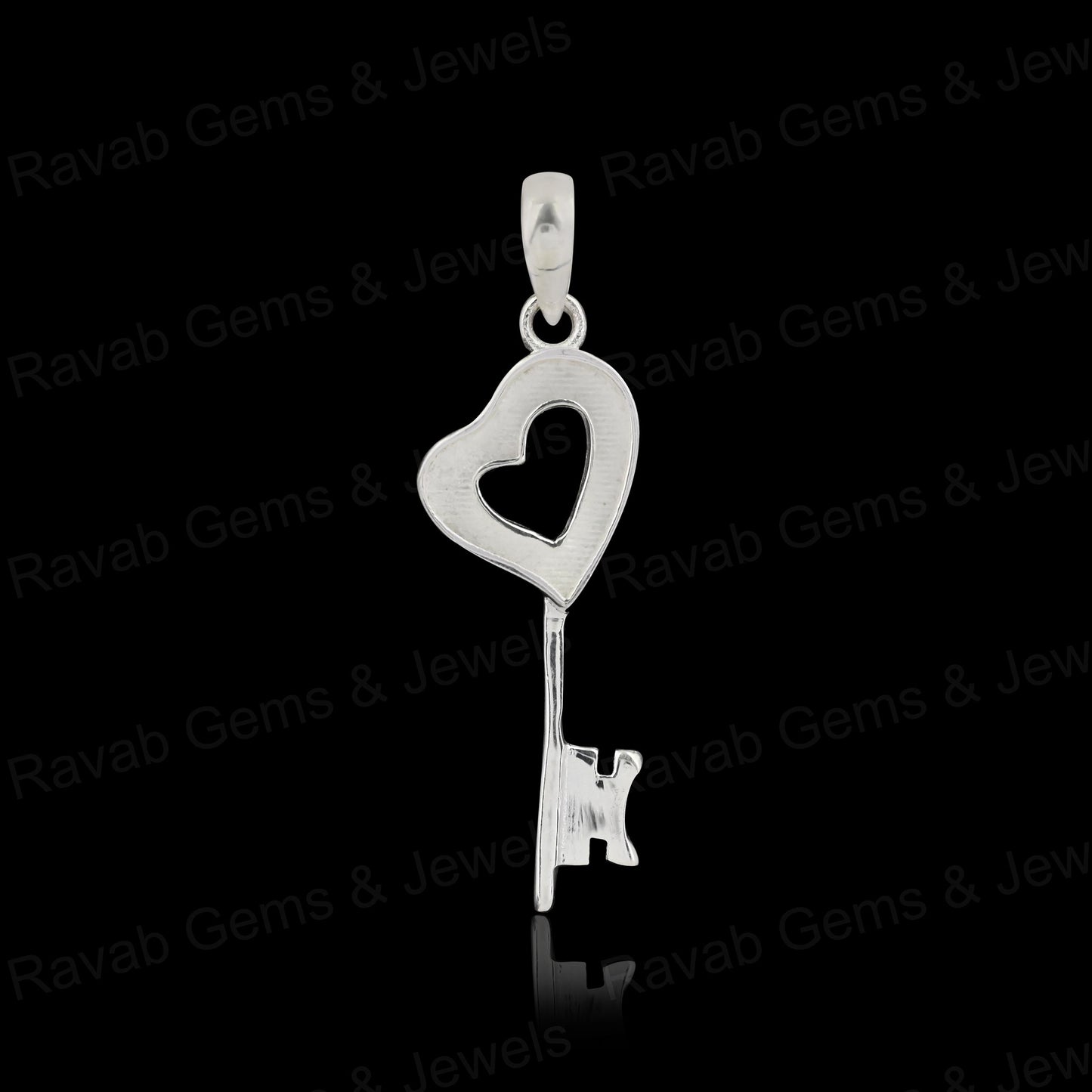 Best Quality 925 Silver 30x12mm Key Design Heart Blank Bezel Pendant Setting DIY Jewelry Findings Components for Ashes Resin