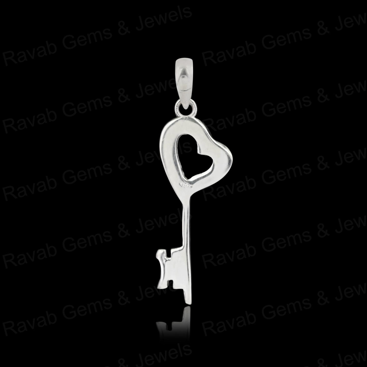 Best Quality 925 Silver 30x12mm Key Design Heart Blank Bezel Pendant Setting DIY Jewelry Findings Components for Ashes Resin