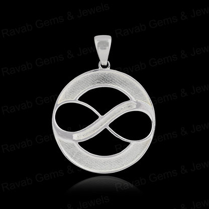 Genuine 925 Sterling Silver 8mm Heart With Angel Wings Semi Mounting Pendant Blank Setting for Resin & Ashes Work DIY Jewelry