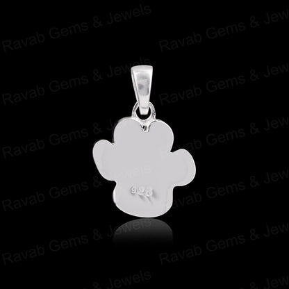 Handmade 925 Silver 14mm Dog Paw Animal Lover Blank Base Charm Pendant Setting Resin & Ashes Breastmilk Keepsake Jewelry DIY