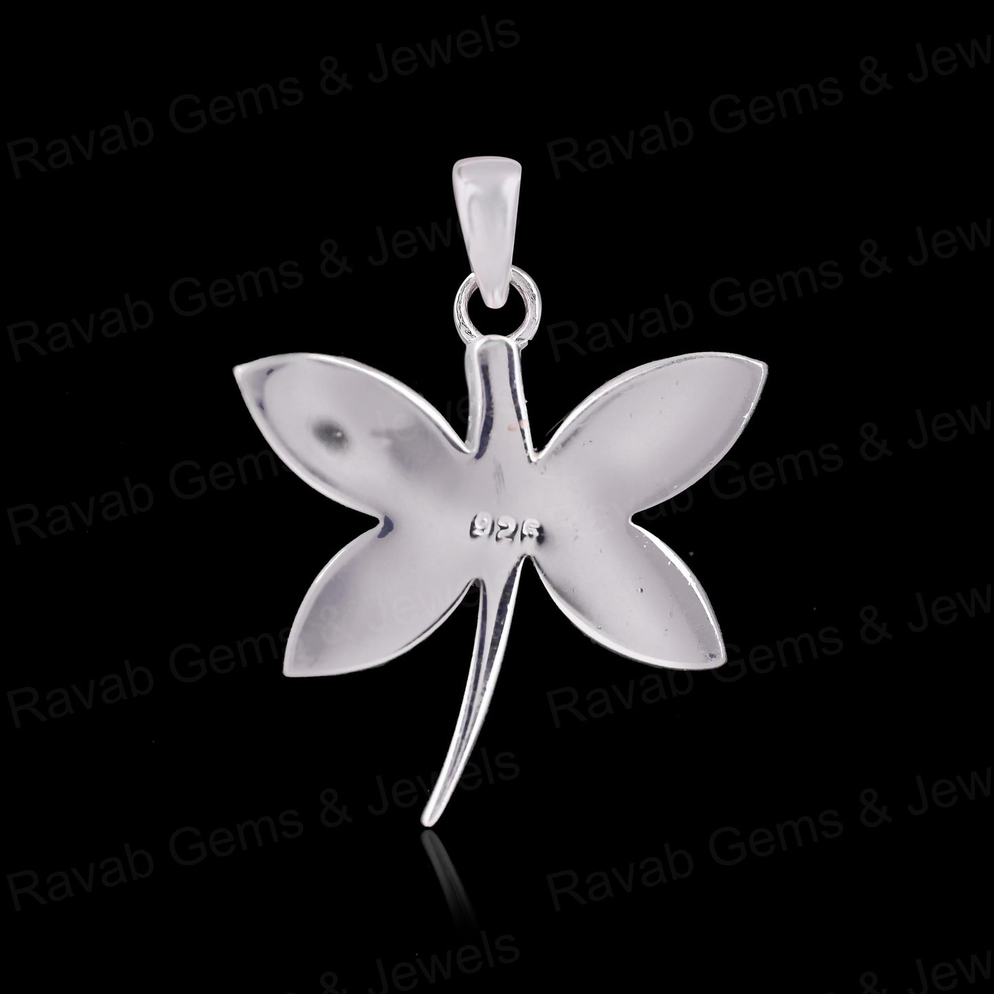 21mm Dragonfly Blank Frame Pendant Bezel Setting High Quality 925 Silver for DIY Breast Milk Ashes Jewelry Finding Component