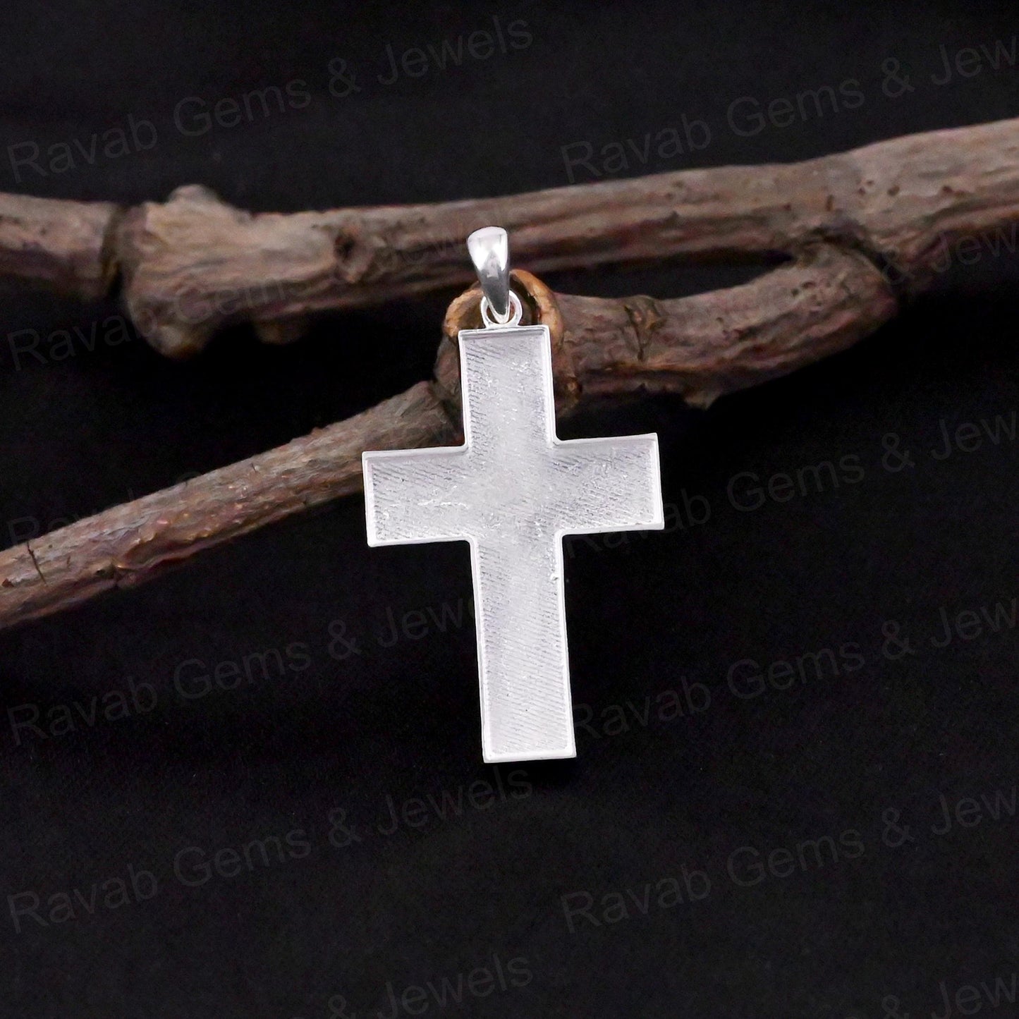 High Quality 925 Silver 20x38mm Cross Jesus Bezel Base Charm Pendant Setting Breast Milk Resin Ashes DIY Jewelry Components