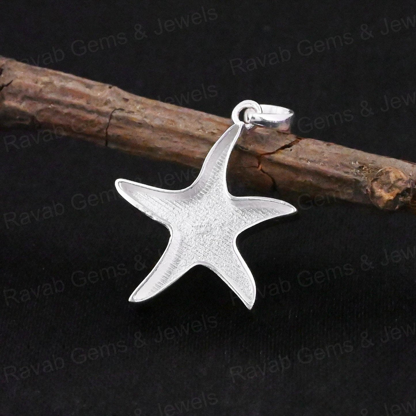 Best Quality 925 Sterling Silver 18mm Starfish Semi Mount Charm Pendant Setting Ashes Resin Breastmilk DIY Jewelry Components