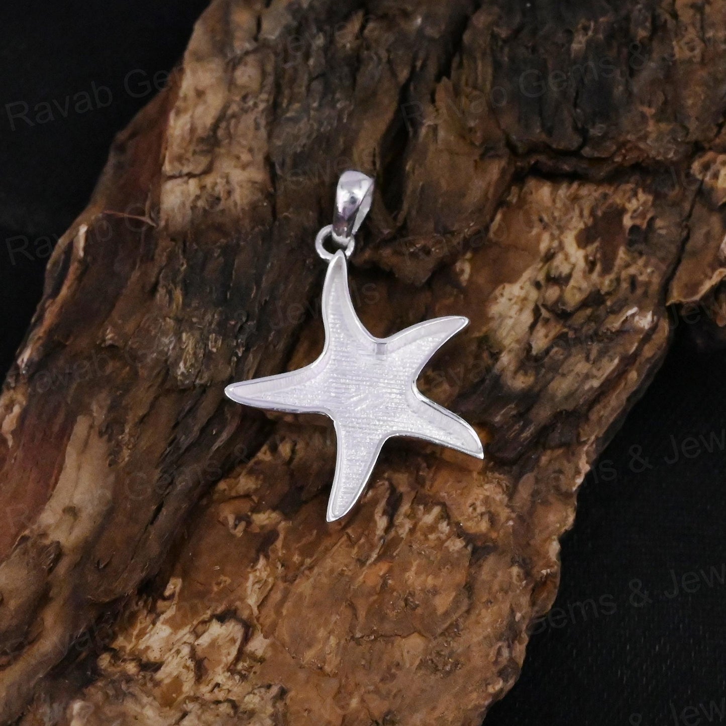 Best Quality 925 Sterling Silver 18mm Starfish Semi Mount Charm Pendant Setting Ashes Resin Breastmilk DIY Jewelry Components