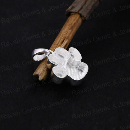 Genuine 925 Silver Handmade Nature Lover Maple Leaf Pendant Resin Ashes Keepsake Jewelry Beautiful Design for Mother's Day Gift
