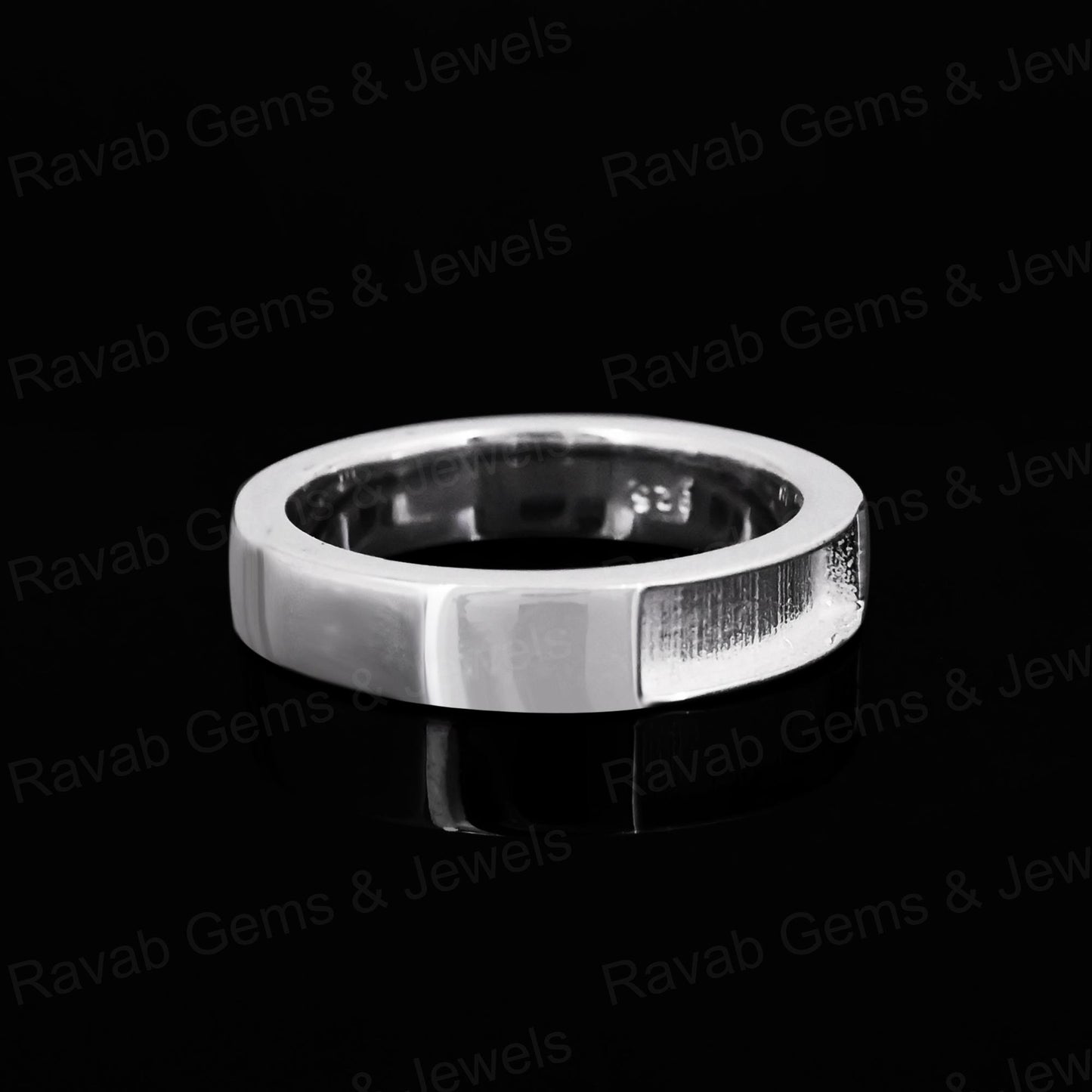 925 Sterling Silver Rectangle Blank Setting 8x10mm Semi-Mount Blank Setting Ring Good For Resin & Ashes Work Keepsake Fine Jewelry (Copy)