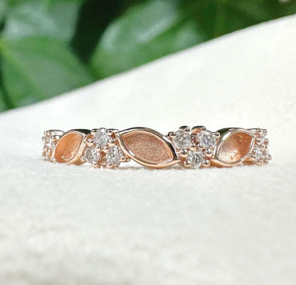 Handmade 18K Gold 925 Sterling Silver 2x4mm Half Marquise Blank Bezel Mount Ring Zircon Setting DIY Jewelry Findings