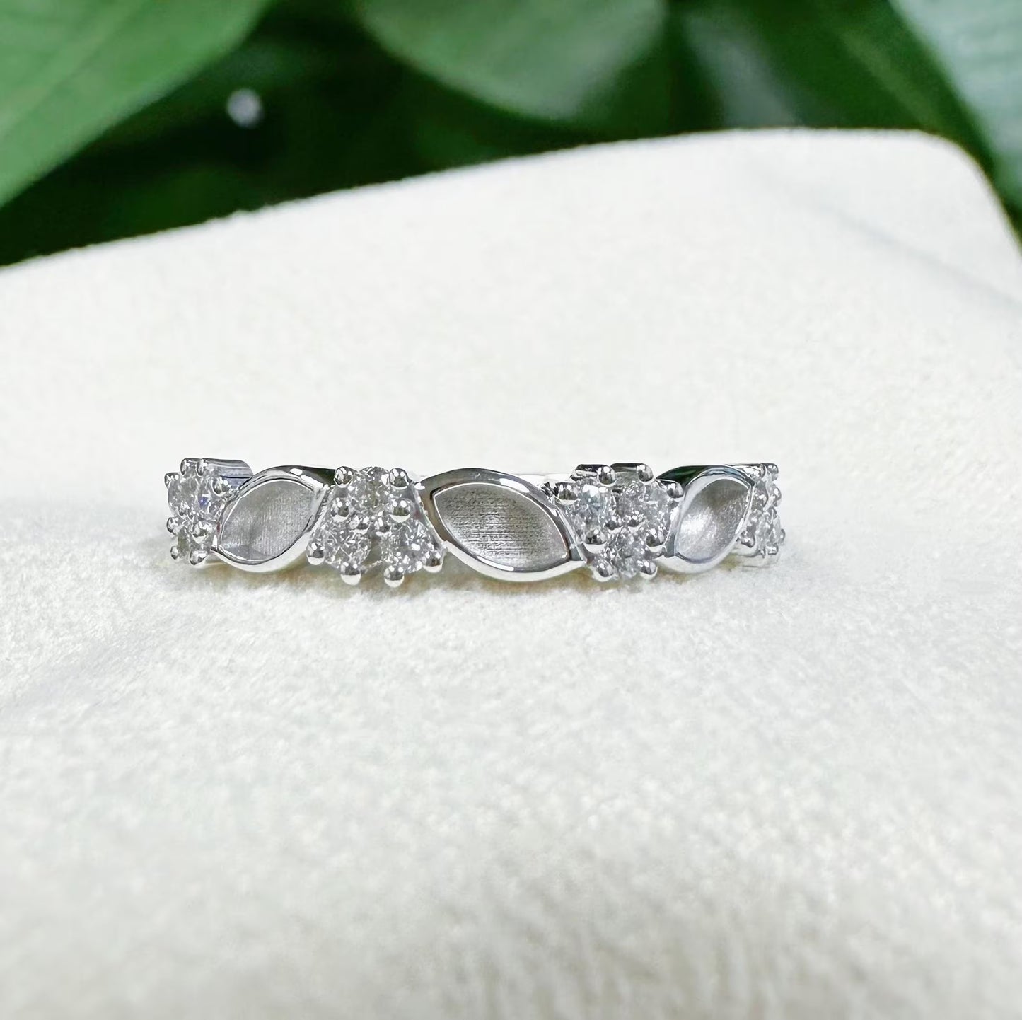 Handmade 18K Gold 925 Sterling Silver 2x4mm Half Marquise Blank Bezel Mount Ring Zircon Setting DIY Jewelry Findings