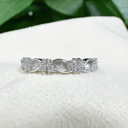 Handmade 18K Gold 925 Sterling Silver 2x4mm Half Marquise Blank Bezel Mount Ring Zircon Setting DIY Jewelry Findings
