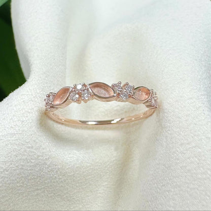 Handmade 18K Gold 925 Sterling Silver 2x4mm Half Marquise Blank Bezel Mount Ring Zircon Setting DIY Jewelry Findings