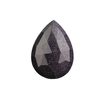 High Quality 16x22mm Natural Turquoise Galaxy Blue Goldstone Loose Pear Shape Briolette Smooth Faceted for Jewelry Making