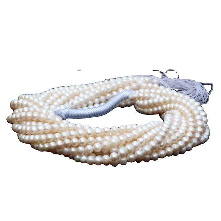 Best Quality Natural 6mm Smooth Ball Round Shape Freshwater Pearl for Jewelry Making 13" Inches Strand Gemstone Beads