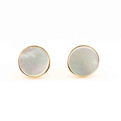 Best Selling Natural Freshwater Pearl Gemstone Waterproof Jewelry Sterling Silver 18k Gold Plated Stud Earrings for Women