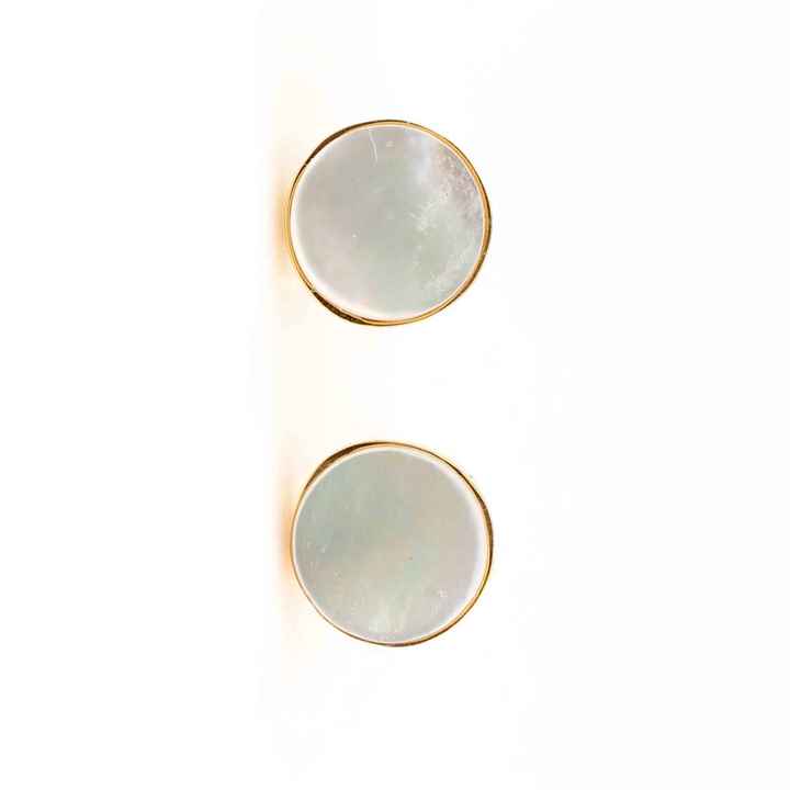 Best Selling Natural Freshwater Pearl Gemstone Waterproof Jewelry Sterling Silver 18k Gold Plated Stud Earrings for Women
