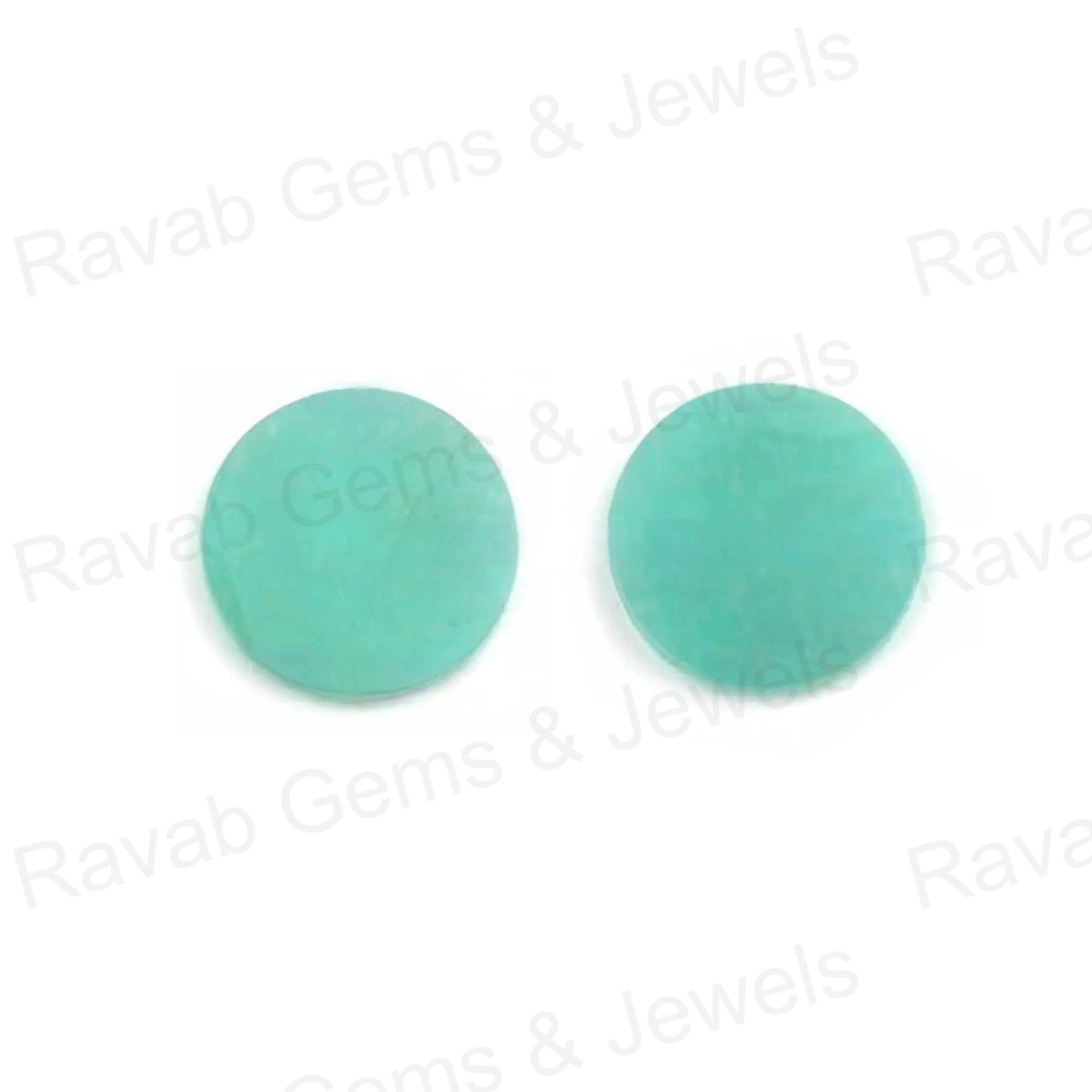 Beautiful Amazonite Coin shape 12mm Flat Gemstone Calibrated, Spiny Oyster Turquoise loose gemstone 2 pcs set