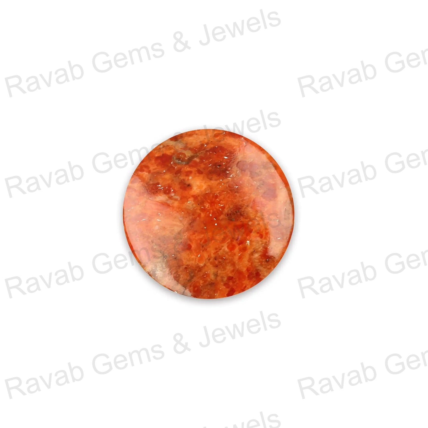 Apple Coral Copper Round 5mm to 20mm Cabochon Loose Gemstone, Smooth Calibrated, Semi Precious Stone, For Making Jewelry 1 Pc