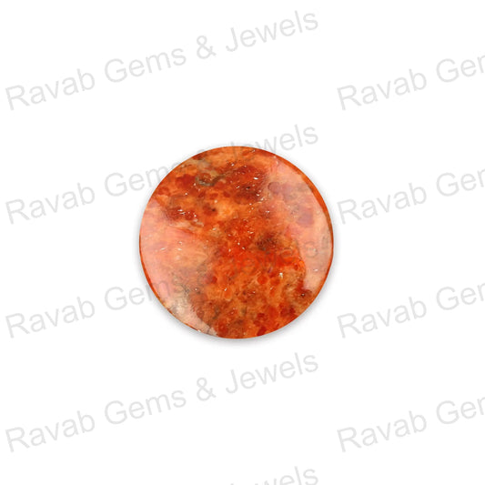 Apple Coral Copper Round 5mm to 20mm Cabochon Loose Gemstone, Smooth Calibrated, Semi Precious Stone, For Making Jewelry 1 Pc
