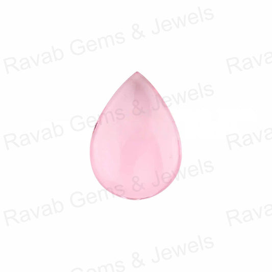 Baby Pink Quartz Pear 5x7mm to 16x22mm Briolette Smooth Gemstone, Calibrated Loose Beads Semi Precious Stone For Jewelry Pendant Making 1 Pc