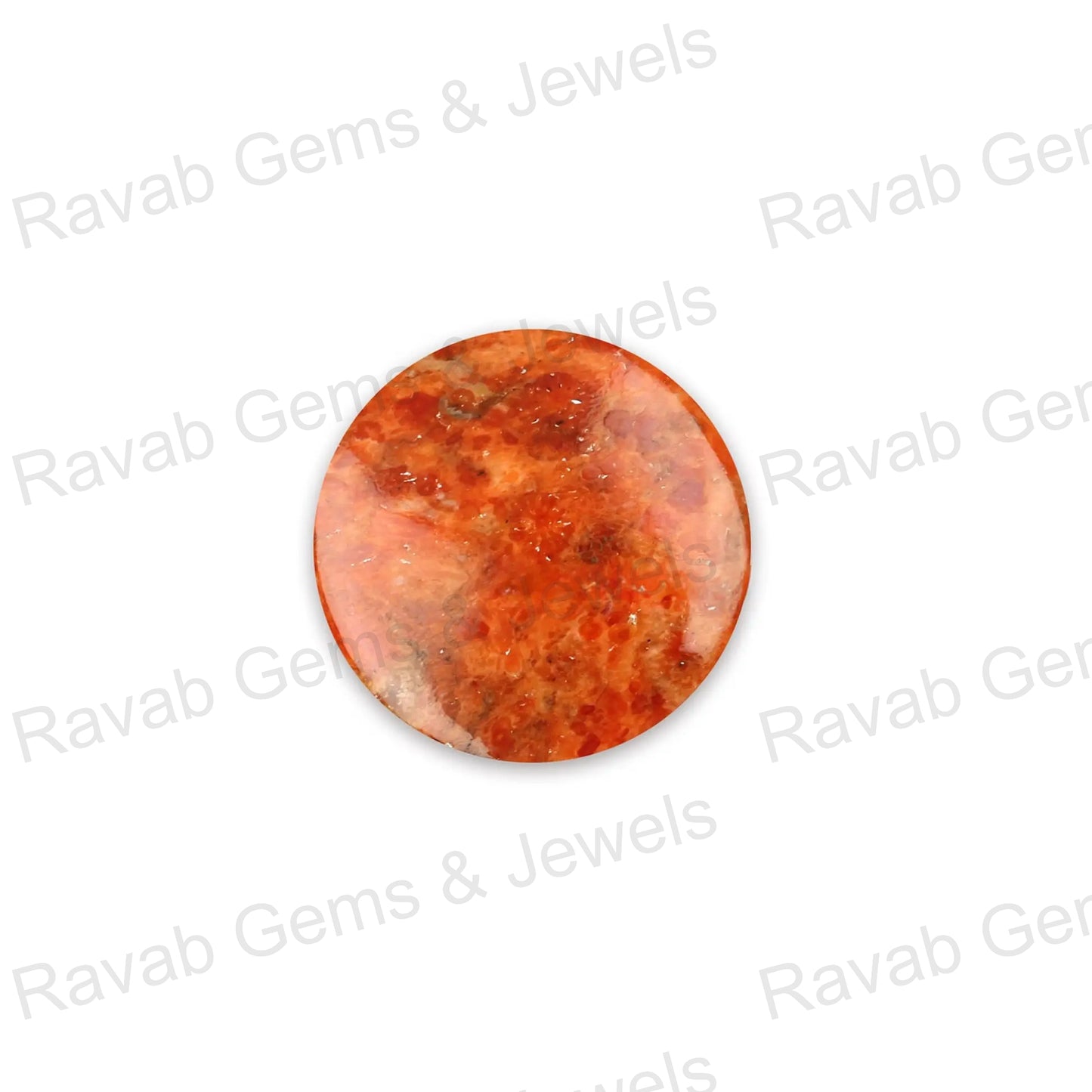 Apple Coral Copper Round 5mm to 20mm Cabochon Loose Gemstone, Smooth Calibrated, Semi Precious Stone, For Making Jewelry 1 Pc