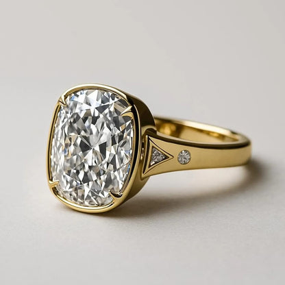 Taylor Swift Replica Engagement Ring 6CT Brilliant Elongated Cushion  Mine Cut Cubic Zircon Engagement Ring Celebrity Inspired Propose Ring