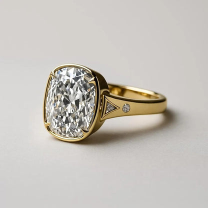 Taylor Swift Replica Engagement Ring 6CT Brilliant Elongated Cushion  Mine Cut Cubic Zircon Engagement Ring Celebrity Inspired Propose Ring
